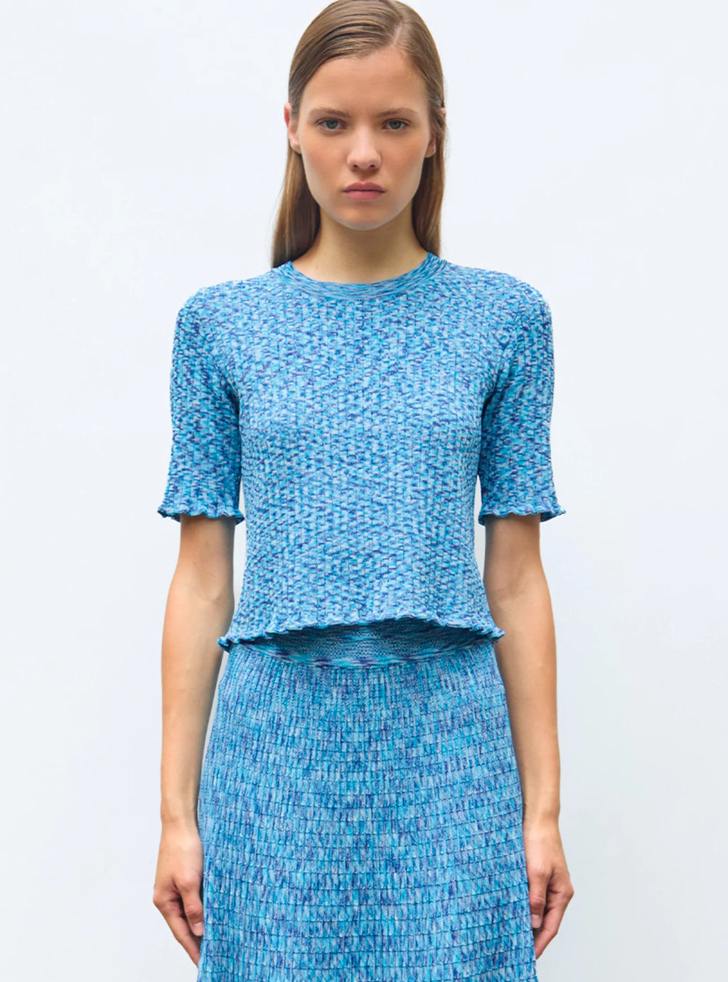 Flat Rib Knit Top main image 1