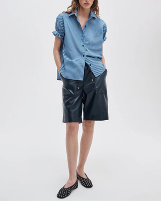 CONNIE SS STRIPE SHIRT
