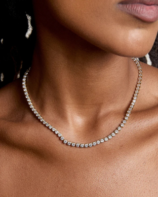 BEZEL TENNIS NECKLACE