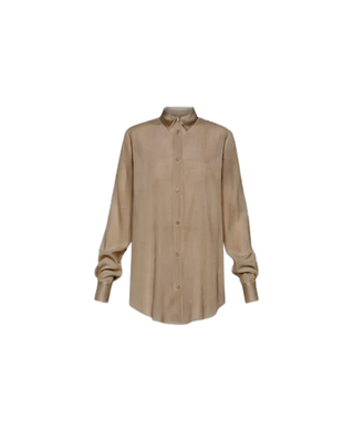 MATTE STRETCH SILK SATIN SHIRT