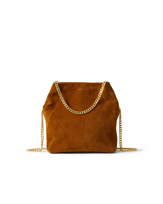 SMALL SUEDE SLOUCH SHOULDER BAG