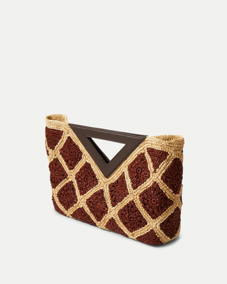 CROCHET RAFFIA VESPER BAG