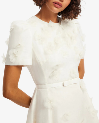 ELYSE PETAL SHORT SLEEVE MINI DRESS
