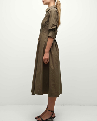 JAZZ PINTUCK MIDI DRESS