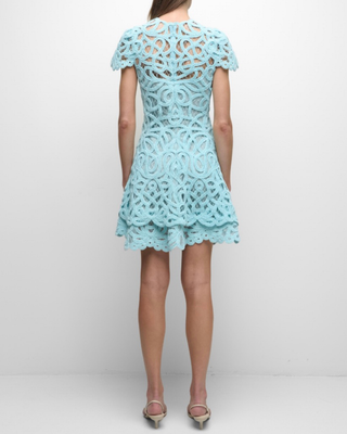 LINA LACED GUIPURE MINI DRESS