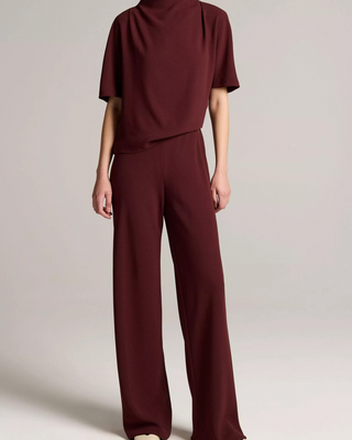 COLETTE HIGH-RISE CREPE BIAS PANT
