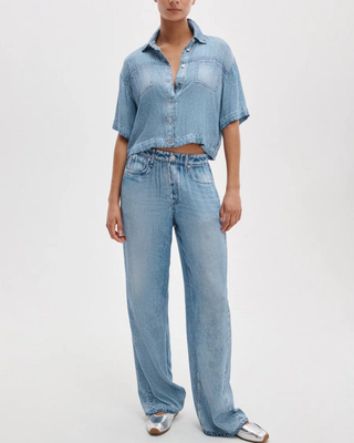 MIRAMAR SLINK WIDE LEG PULL ON