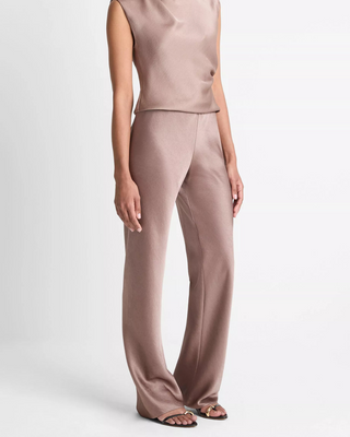 HIGH WAIST FLUID SATIN BIAS PANT