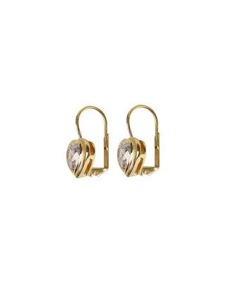 BEZEL DROP EARRINGS