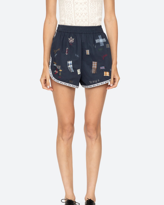 CLAIRA EMBROIDERED SHORTS