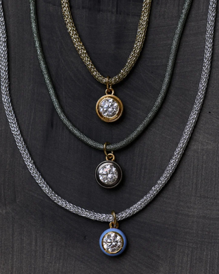 GREEN LUREX NECKLACE CORD