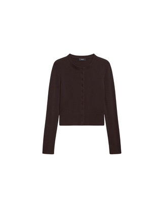 CREWNECK BUTTON CARDIGAN
