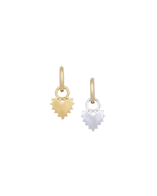 TWO-TONED SPIKEY HEART HUGGIES