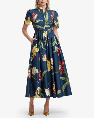 BIANCA SHORT SLEEVE MIDI DRESS