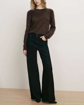 FRANKIE BRUSHED CASHMERE PULLOVER SWEATER