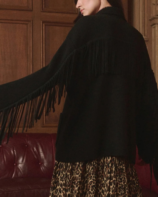 THE WESTERN FRINGE SWEATER JACKET