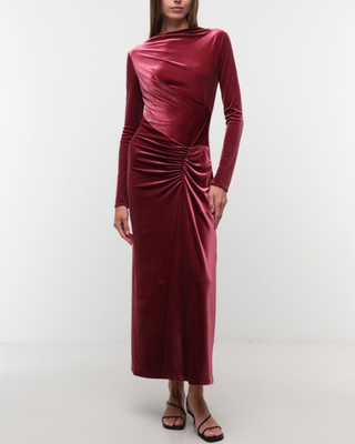 FERRERA L/S MIDI DRESS