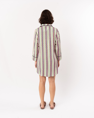 CHAIN STRIPE SLEEP SHIRT