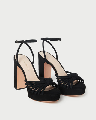 RIVKA LEATHER KNOT PLATFORM SANDAL