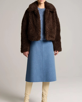 FAUX FUR CROPPED JACKET