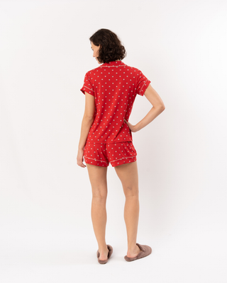 GISELE PRINTED PJ SET SHORTS