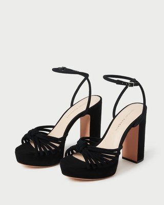 RIVKA LEATHER KNOT PLATFORM SANDAL