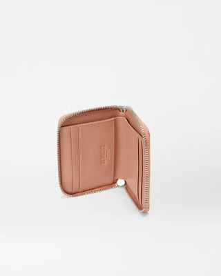 LEATHER SMALL ZIP ROUND WALLET