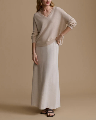 FLYNN CASHMERE V-NECK SWEATER