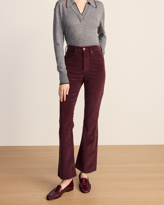 CARSON CORDUROY KICK-FLARE JEAN