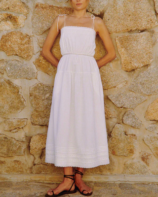 PETRA EMBROIDERED COTTON DRESS