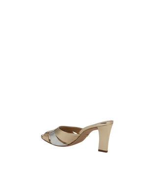 CASSIEL METALLIC SLIDE SANDAL