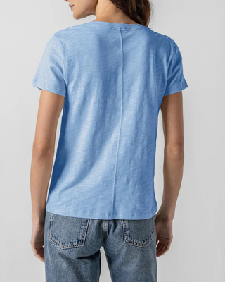 SHORT SLEEVE BACK SEAM CREWNECK
