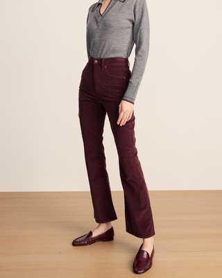 CARSON CORDUROY KICK-FLARE JEAN