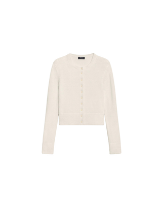 CREWNECK BUTTON CARDIGAN