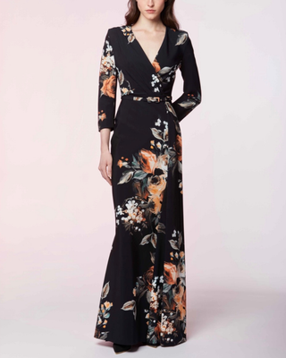 AVIZE PRINT LONG DRESS