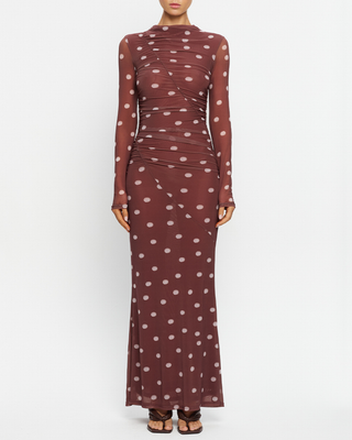 EDIE MESH MAXI DRESS