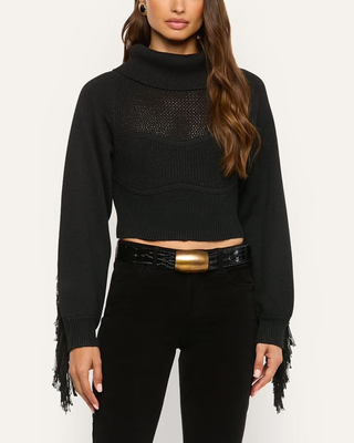 MADDISON FRINGE TURTLENECK