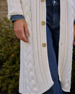 COTSWOLDS CABLE KNIT COAT