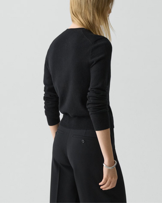 CREWNECK CASHMERE CARDIGAN