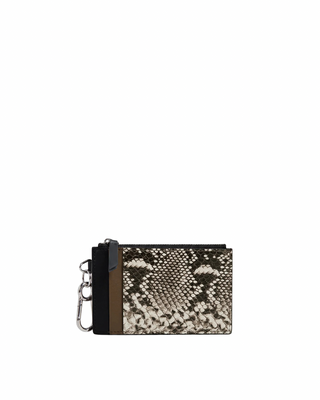 SNAKE EMBOSSED CARD HOLDER