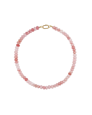 LIGHT PINK OPAL GEMSTONE NECKLACE