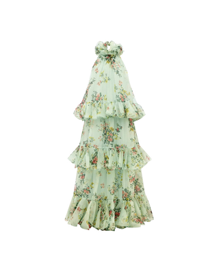 THALIA HALTERNECK TIERED MAXI DRESS