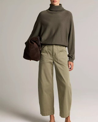 DOLMAN SLEEVE TURTLENECK SWEATER