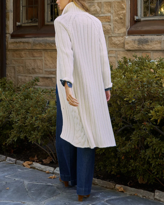 COTSWOLDS CABLE KNIT COAT