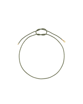 GREEN LUREX NECKLACE CORD