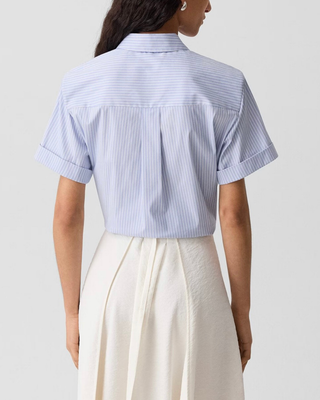 TIE FRONT S/S BLOUSE