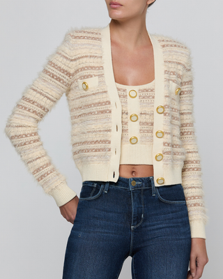 ARIADNE MIXED STITCH CARDI