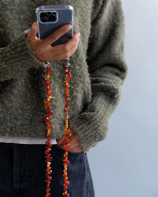 FACETED GEMSTONE CROSSBODY