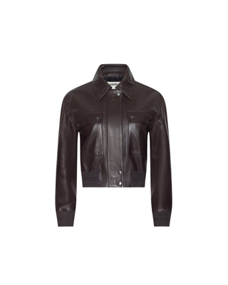 CLOTILDE LEATHER BOMBER JACKET
