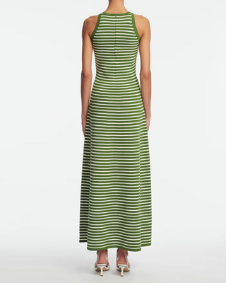 ROSE DETAIL KNIT HALTER DRESS
